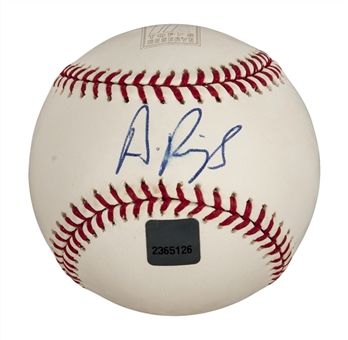 2001 Albert Pujols Single Signed Rookie Year Topps Reserve Baseball